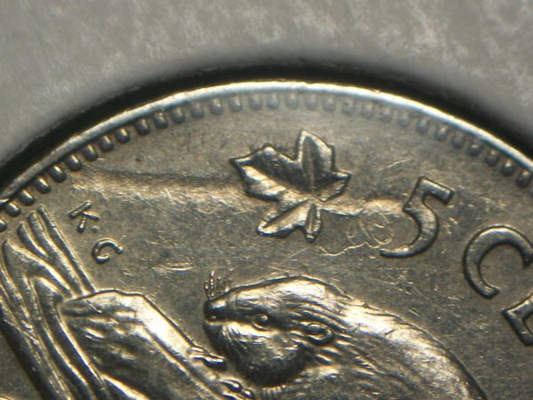 1951-Five-Cent-With-Strike-Through